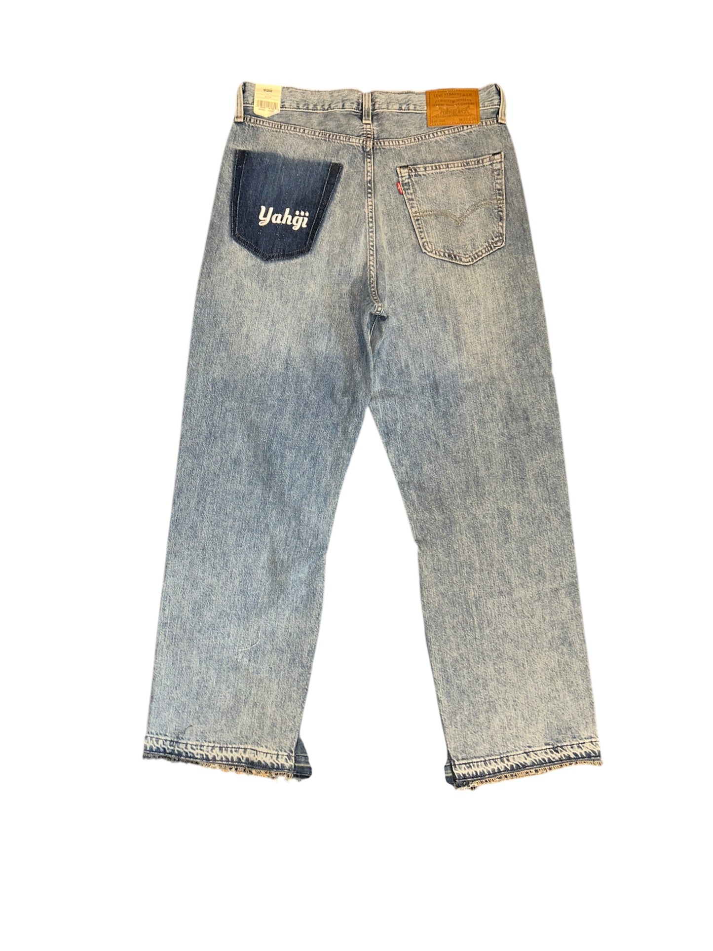Puff Print Branded Jeans