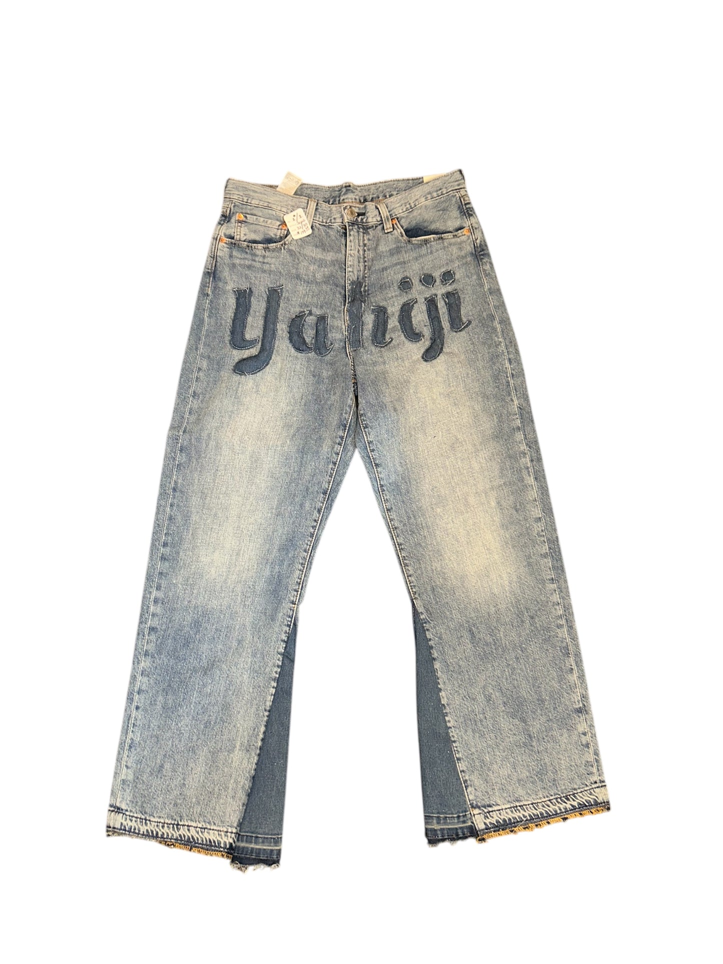 Puff Print Branded Jeans